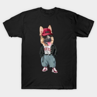 German Shepherd Dog - Hip Hop Style T-Shirt